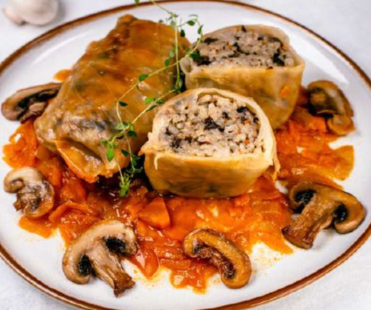 Holubtsi with Mushrooms: Savory, Comforting, and Vegetarian (1kg)