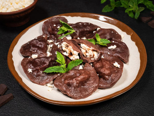 Varenyky with  Chocolate  and Sour Cherry